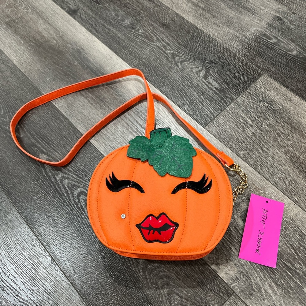 Betsey Johnson Pumpkin Crossbody Purse